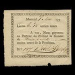 Canada, Dobie & Badgley, 15 sols <br /> May 1, 1790