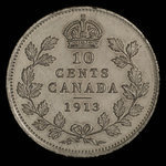 Canada, George V, 10 cents <br /> 1913