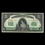 Canada, Dominion of Canada, 1 dollar <br /> March 17, 1917