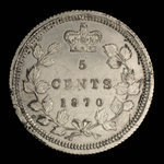 Canada, Victoria, 5 cents <br /> 1870