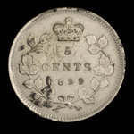 Canada, Victoria, 5 cents <br /> 1899