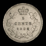 Canada, Victoria, 5 cents <br /> 1896
