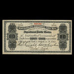 Canada, Newfoundland - Department of Public Works, 80 cents <br /> 1906