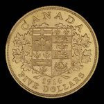 Canada, George V, 5 dollars <br /> 1914