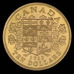 Canada, George V, 10 dollars <br /> 1912