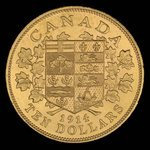 Canada, George V, 10 dollars <br /> 1914