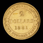 Canada, Victoria, 2 dollars <br /> 1881