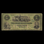 Canada, Merchants Bank (The), 1 dollar <br /> June 1, 1864