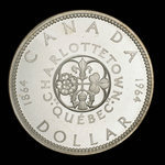 Canada, Elizabeth II, 1 dollar <br /> 1964