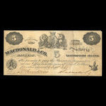 Canada, Macdonald & Company Bankers, 5 dollars <br /> September 6, 1863