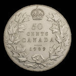 Canada, Edward VII, 50 cents <br /> 1909