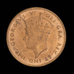 Canada, George VI, 1 cent <br /> 1943