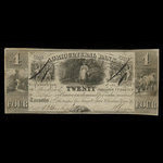 Canada, Agricultural Bank (Toronto), 4 dollars <br /> November 1, 1835