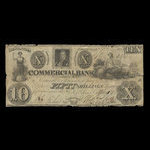 Canada, Commercial Bank (Brockville), 10 dollars <br /> September 2, 1834