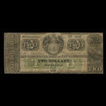 Canada, Commercial Bank of New Brunswick, 2 dollars <br /> November 1, 1860