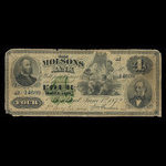 Canada, Molsons Bank, 4 dollars <br /> June 1, 1872