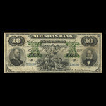 Canada, Molsons Bank, 10 dollars <br /> July 3, 1899