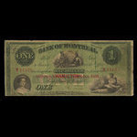 Canada, Bank of Montreal, 1 dollar <br /> January 3, 1859