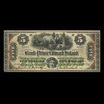 Canada, Bank of Prince Edward Island, 5 dollars <br /> January 1, 1877