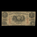 Canada, Provincial Bank of Canada (Stanstead), 1 dollar <br /> April 1, 1856