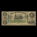 Canada, Quebec Bank, 1 dollar <br /> January 2, 1863