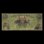 Canada, Bank of Upper Canada (York), 10 dollars <br /> January 1, 1861