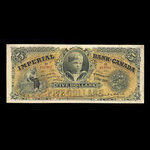 Canada, Imperial Bank of Canada, 5 dollars <br /> January 1, 1910