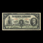 Canada, La Banque Nationale (National Bank), 5 dollars <br /> November 2, 1922