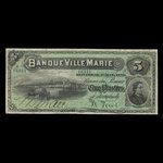 Canada, Banque Ville-Marie, 5 dollars <br /> January 2, 1889