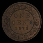 Canada, Victoria, 1 cent : 1876