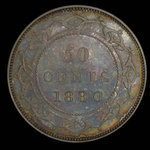 Canada, Victoria, 50 cents <br /> 1880