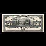 Canada, Metropolitan Bank (The), 50 dollars <br /> November 5, 1909