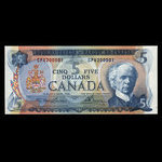 Canada, Bank of Canada, 5 dollars <br /> 1972