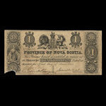 Canada, Province of Nova Scotia, 1 pound <br /> June 1, 1854