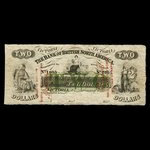 Canada, Bank of British North America, 2 dollars <br /> January 2, 1860