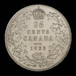 Canada, George V, 25 cents <br /> 1933