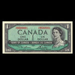 Canada, Bank of Canada, 1 dollar <br /> 1954