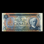 Canada, Bank of Canada, 5 dollars <br /> 1972