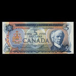 Canada, Bank of Canada, 5 dollars <br /> 1972