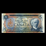 Canada, Bank of Canada, 5 dollars <br /> 1972