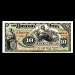 Canada, Dominion Bank, 10 dollars <br /> January 2, 1888