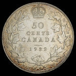 Canada, George V, 50 cents <br /> 1932