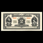 Canada, Dominion of Canada, 2 dollars <br /> January 2, 1914