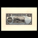 Canada, Dominion of Canada, 5 dollars <br /> May 1, 1912