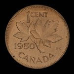 Canada, George VI, 1 cent <br /> 1950