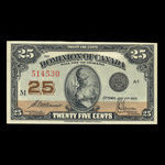 Canada, Dominion of Canada, 25 cents <br /> July 2, 1923
