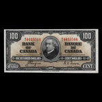 Canada, Bank of Canada, 100 dollars <br /> January 2, 1937
