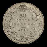 Canada, George V, 50 cents <br /> 1934