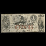 Canada, City Bank (Montreal), 1 dollar <br /> May 2, 1851