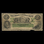 Canada, Royal Canadian Bank, 2 dollars <br /> July 4, 1865